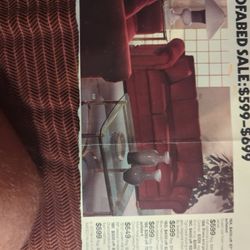 Burgundy Velvet Couch 87 Inches