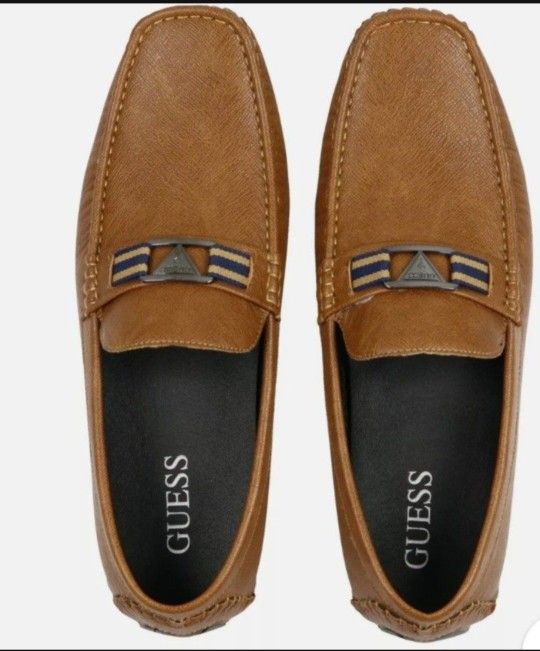 .GUESS Art Drivers Loafer Shoes Brown. Size EUR 42, US 9. Used just one time. We don't have a box.