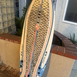 67” foam surf board
