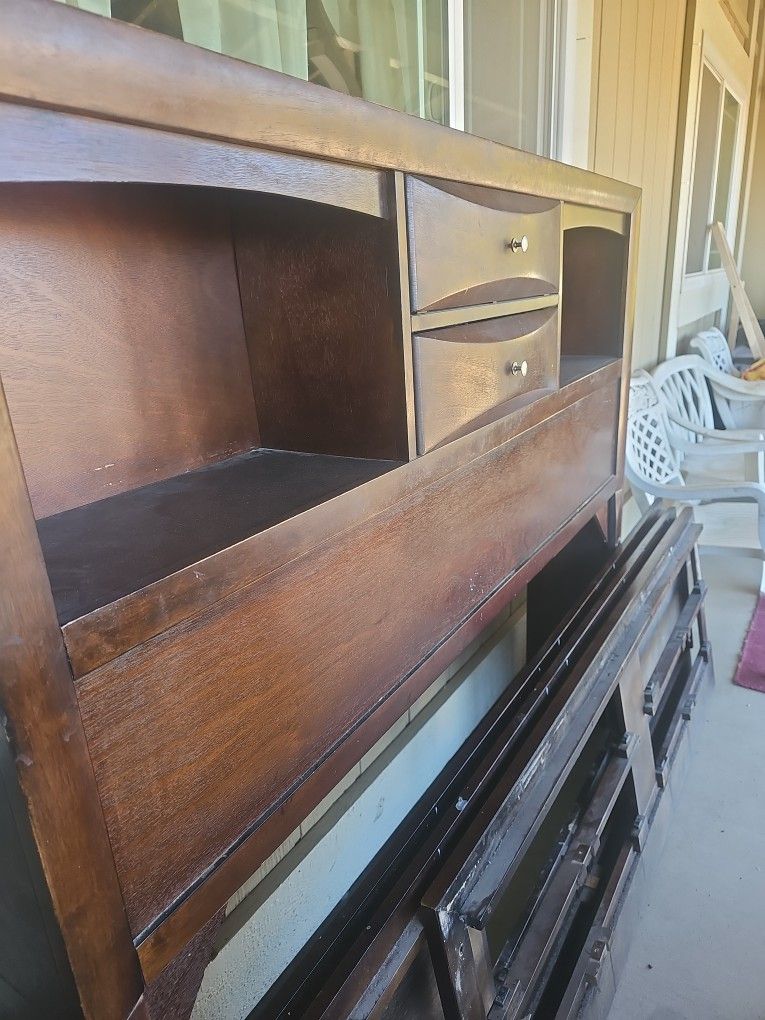 Queen Bedframe With Drawers