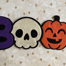 Felt boo patch