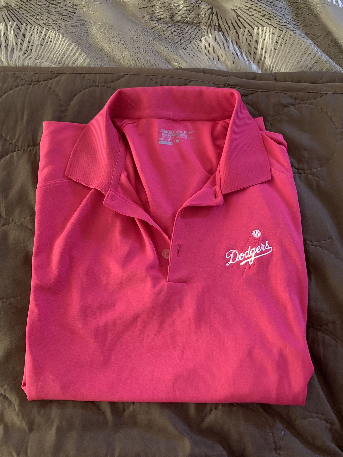 Women’s Dodgers Nike Polo Shirt Size Large