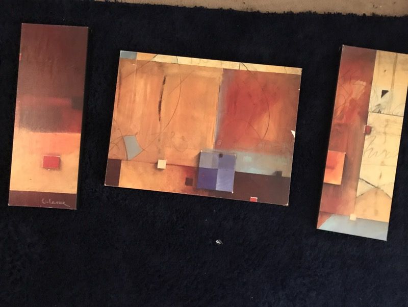 3 Abstract Paintings ($5 each)