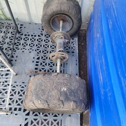Rear Axle And Tires For Small Atv
