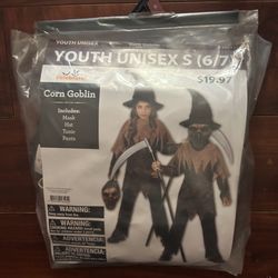 New In Package Kids Corn Goblin Costume XL 14/16 4 Piece Set