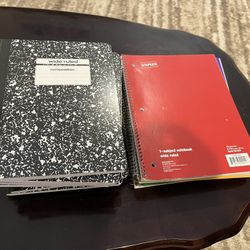 Composition and 1-Subject Notebooks