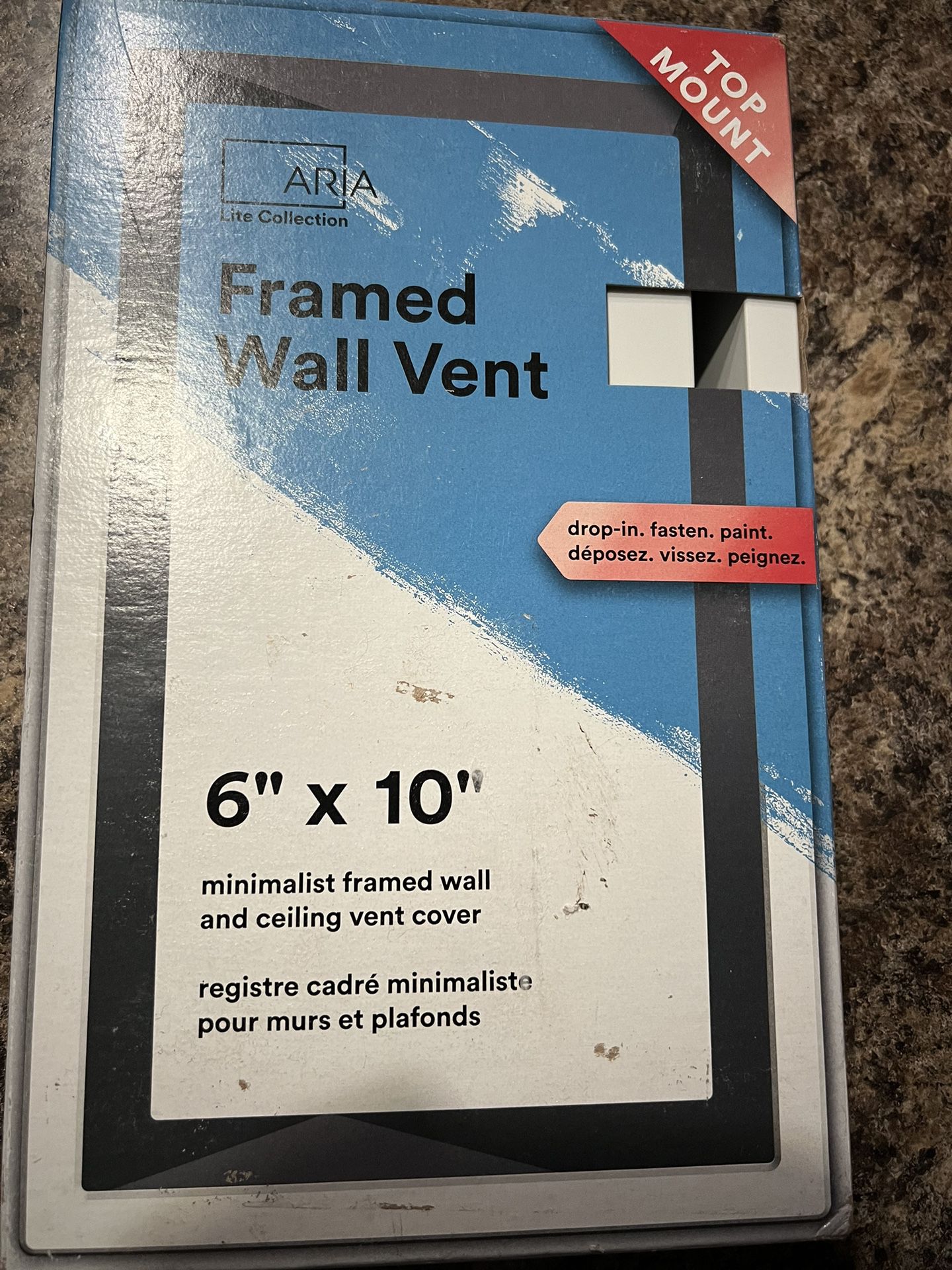 Aria Vent 10x6, Wall Vent Lite, 6”x10”