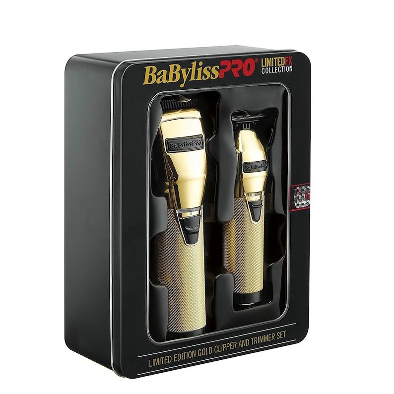 Babyliss Pro Gold clipper trimmer set 110-220 volts fx870gb fx787gb