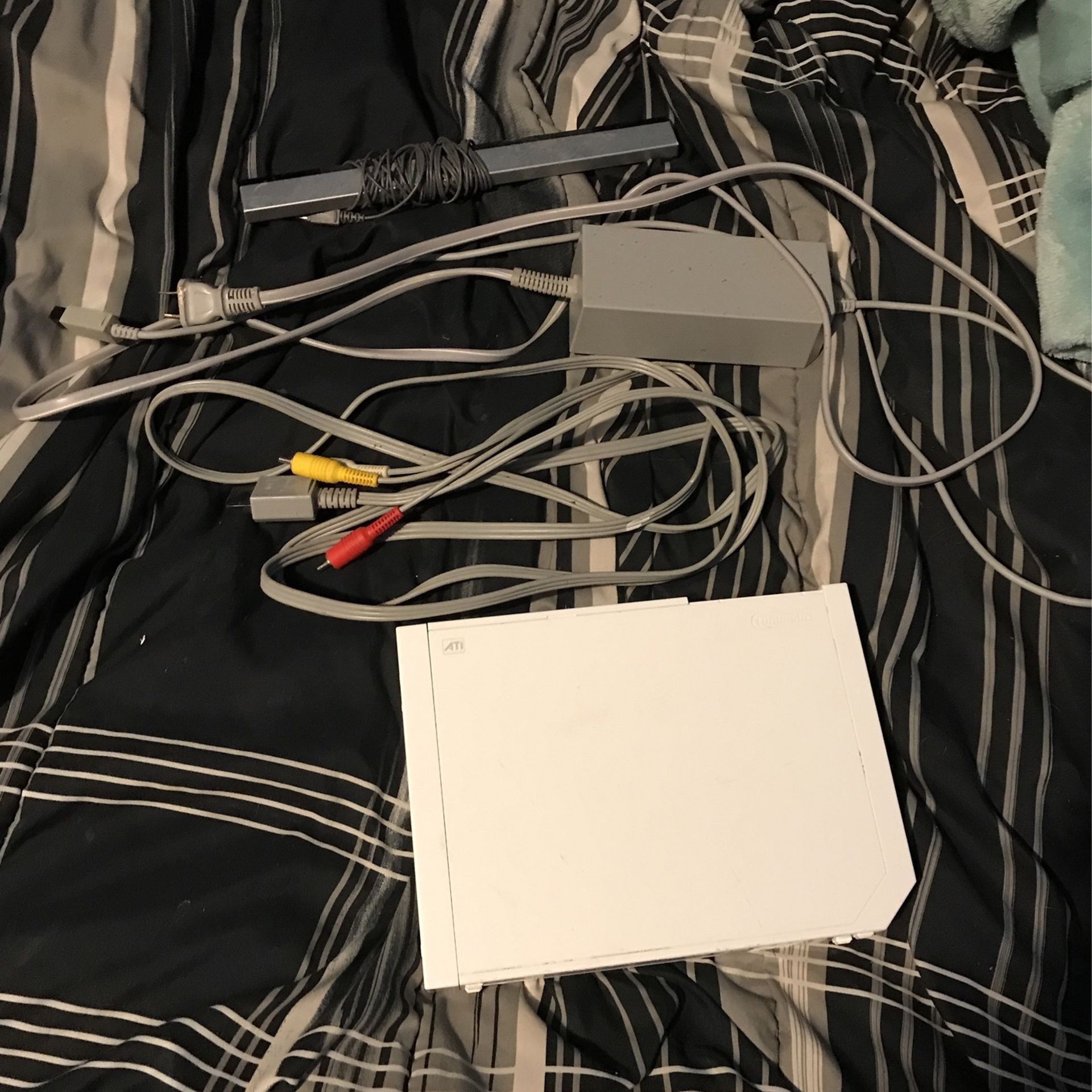 Wii, , Comes With All The Cords, No Remotes And 17 Games