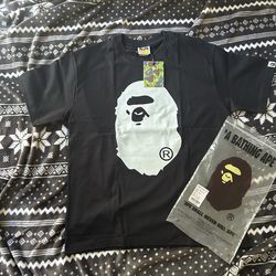 Bape Tee / Black On White