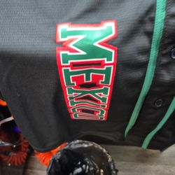 Black MEXICO BASEBALL JERSEY 