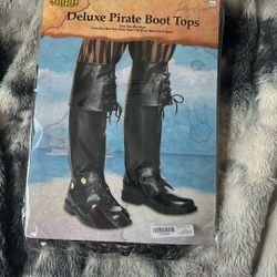 Halloween Costume Pirate Boot Tops fits most one pair boot tops fits over most adult boots