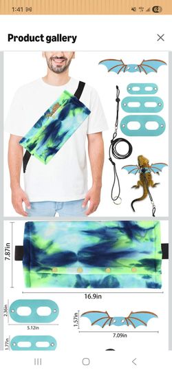 Bearded dragon sling and leash