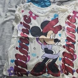 Minnie Tshirt Size 4 For Girls