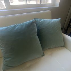Teal Velvet Pillows 