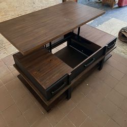 Stanah Lift Top Coffee Table, Two-tone by Ashley