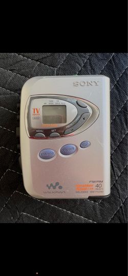 Sony Walkman WM-FX290 Vintage Cassette Player AM/FM TV Weather Band 40 Presets