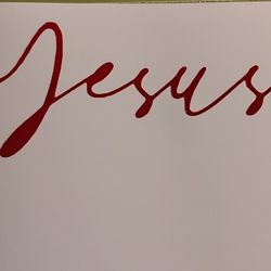"Jesus" Vinyl Decal 