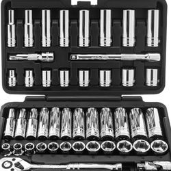 45 Piece Socket Wrench Tool Set