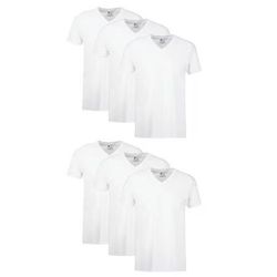 Hanes Men's Large V-Neck Undershirts – 6 Pack