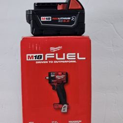 Milwaukee M18 FUEL GEN-3 18-Volt Lithium- Brushles 3/8 in. Compact Impact Wrench with Friction Ring AndAndXC Extended Capacity Resistant Battery New