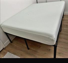 full sized mattress and bed flame