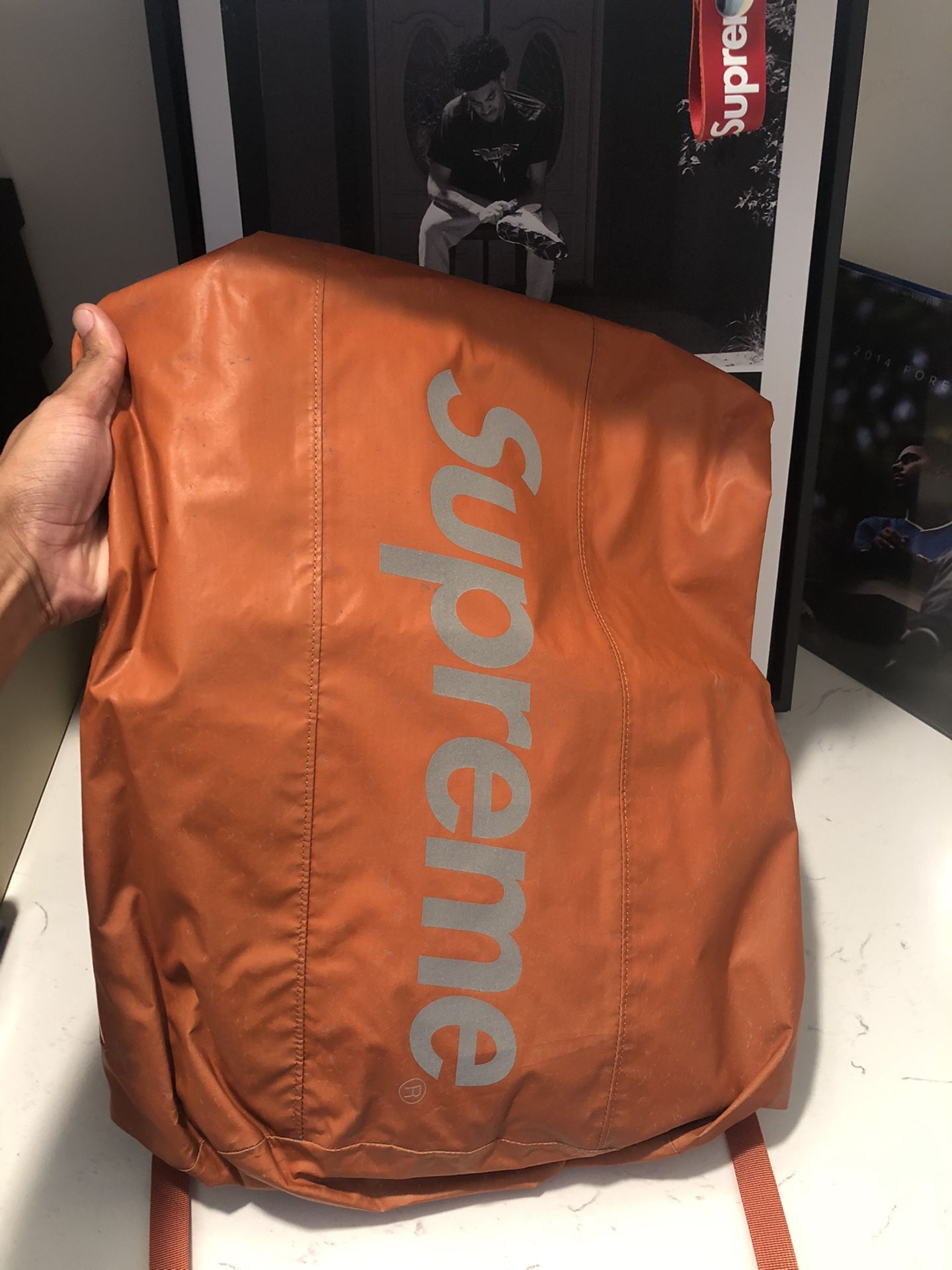 Supreme Reflective Waterproof backpack- orange