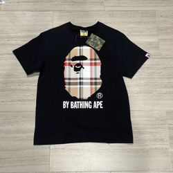 Bape logo Burberry shirt