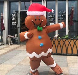 Inflatable Gingerbread Man Christmas Costume