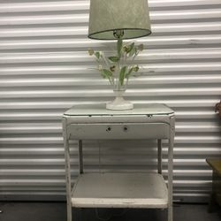 Vintage table Metal Industrial Rustic Shabby Chic Farmhouse 