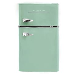 Magic Chef Retro 3.2 cu. ft. 2-Door Mini Fridge in Mint Green