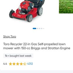Toro Self Propelled Lawn Mower