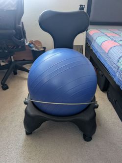 Exercise/ yoga ball with chair
