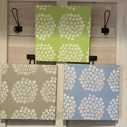 Set of 3 Marimekko Handmade Fabric Panels for Wall Hanging
