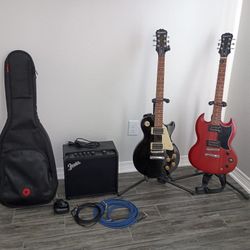 Guitars, Amplifier, and Accessories 