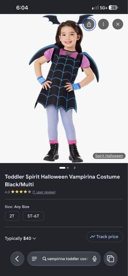 Vamparina toddler costume