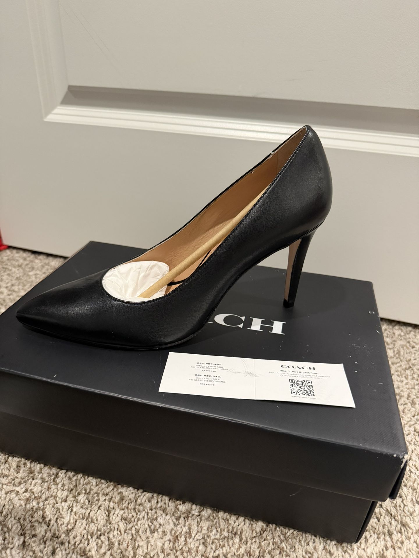 Coach Skyler Leather Heels