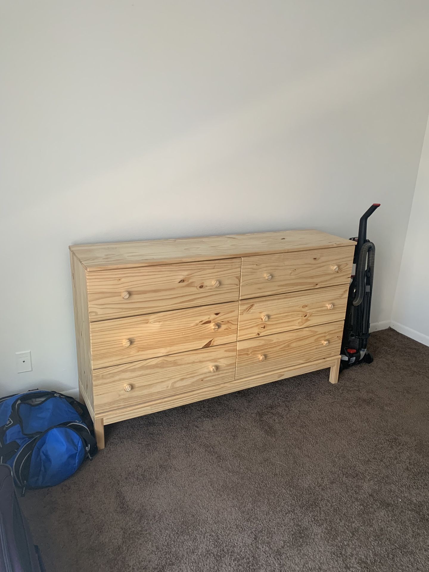 IKEA plain wood chest of drawers