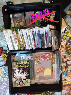Vintage Games PlayStation PC DS comic books cards marvel DC Superman Spider-Man