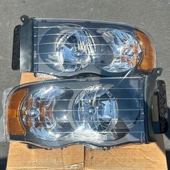 02-05 Dodge Ram Headlights Faros Calaveras Micas Luces Micas Calaveras Faros Faroles Headlamps 