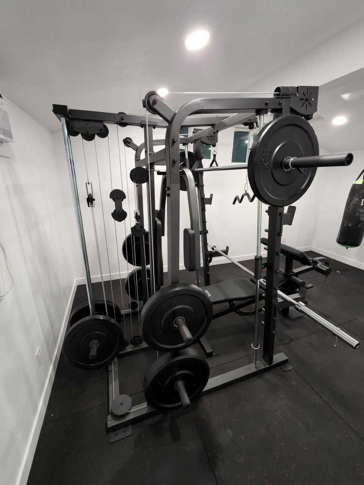 Smith Machine 2001 | Multi-Use Adj Bench | Gym Equipment | Fitness | Squat Rack | Excercise |🔴WEIGHTS AND BARBELL SOLD SEPARATELY 🔴 FREE DELIVERY 🚚