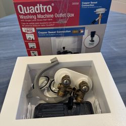  2 in. Copper Sweat Connection Washing Machine Outlet Box with Water Pressure Regulator