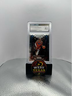 Shai Gilgeous-Alexander Auto 2023-24 Panini Prizm CGC JSA Authentic Slab