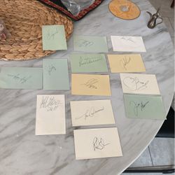 13 VTG Philadelphia Phillies Autographs Jr Ortiez Greg Luzinski Jeff Stone & Many More 