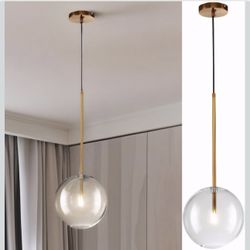 5.9” Hand Blown Glass Chandelier - New! 