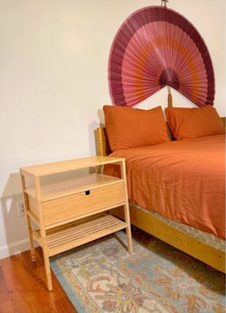 IKEA Nordkisa Bamboo Nightstand