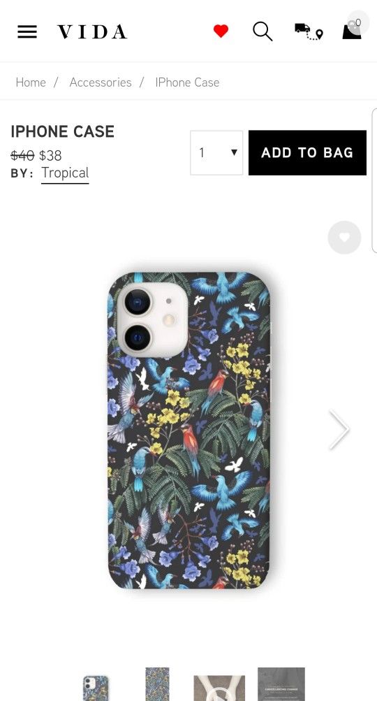 NWT iPhone 12 / iPhone 12 Pro Case From Vida & Co.