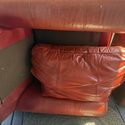 Couch.  Leather 