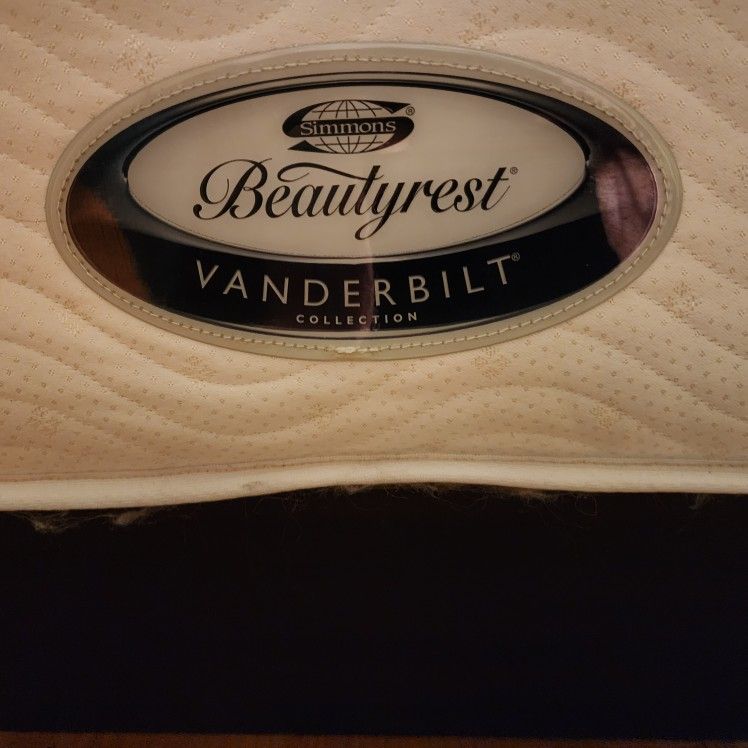 Queen Mattress, Box Spring And Frame