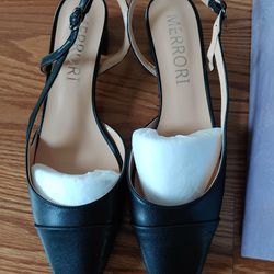 MERRORI Womens Dress  Shoes Low Heel Pumps

